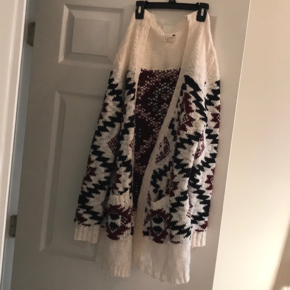 Tribal print cardigan